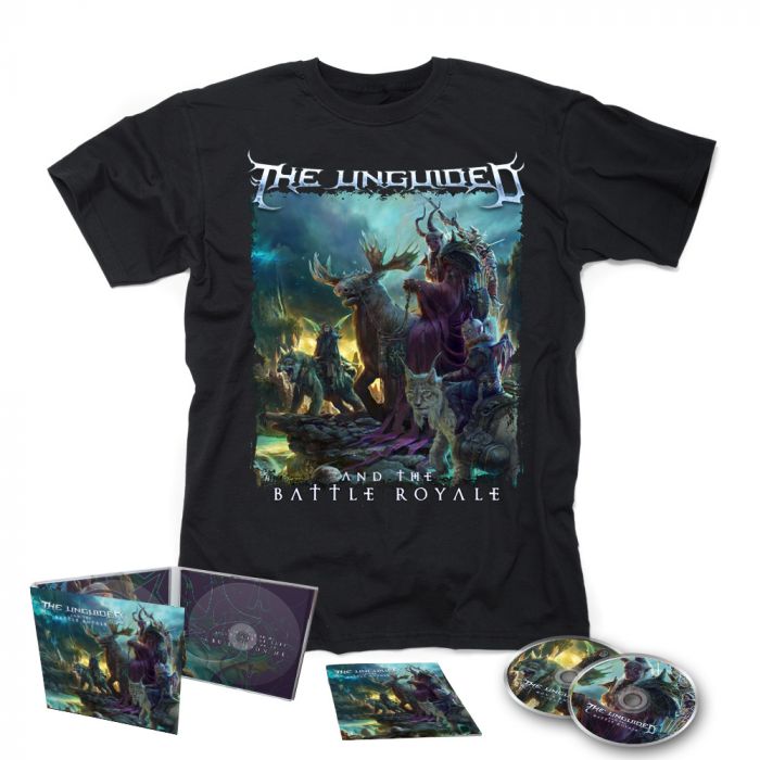 THE UNGUIDED-And The Battle Royale/Limited Edition Digipack CD-DVD + T-Shirt Bundle