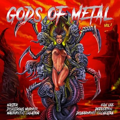 GODS OF METAL - Volume 01 / TRANSPARENT RED LP
