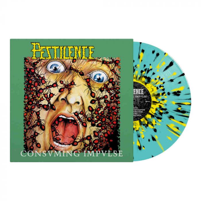 PESTILENCE - Consuming Impulse / BLUE YELLOW BLACK SPLATTER LP