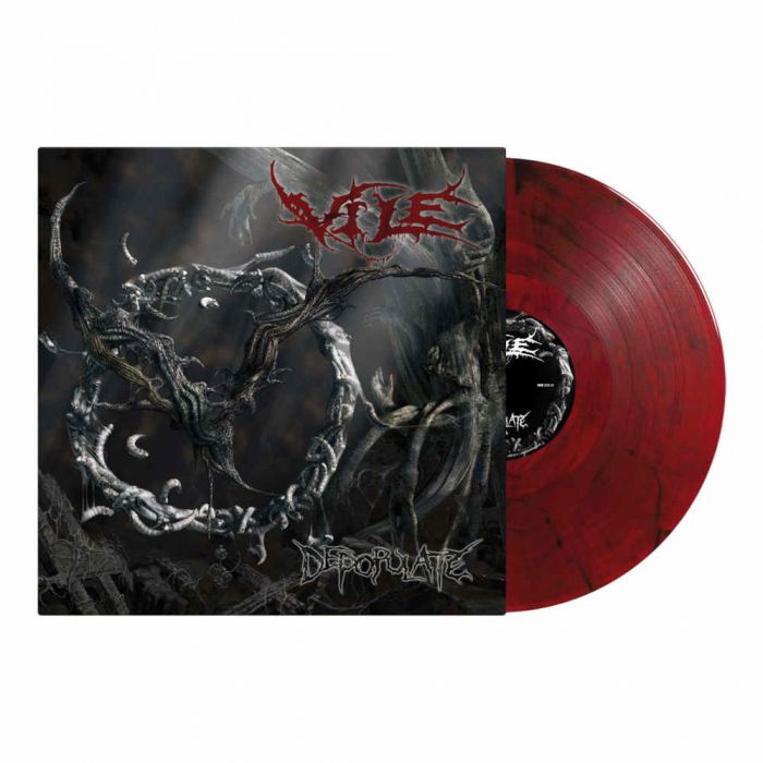 VILE - Depopulation / Limited Edition Red Black Marble LP PRE-ORDER RELEASE DATE 7/15/22
