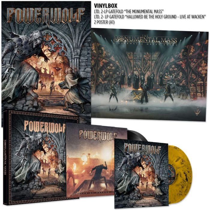 POWERWOLF - The Monumental Mass: A Cinematic Metal Event / LIMITED EDITION  4LP BOXSET