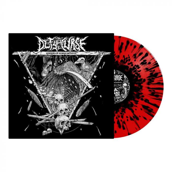 DEFY THE CURSE - Horrors Of Human Sacrifice / Red Black Splatter LP PRE-ORDER RELEASE DATE 1/13/23