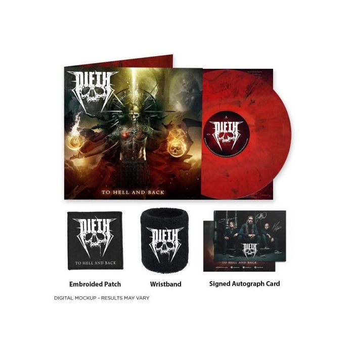 DIETH-To Hell And Back / Limited Edition Red Black Marbled Vinyl LP Diehard Edition