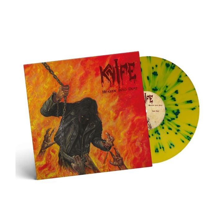 KNIFE - Heaven Into Dust / Limited Edition YELLOW GREEN SPLATTER Vinyl LP