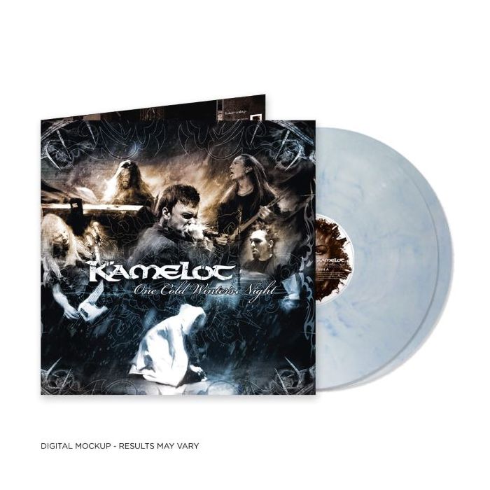 KAMELOT - One Cold Winter's Night  / Limited Edition White Blue Marbled Vinyl 2LP - Pre Order Release Date 11/17/2023