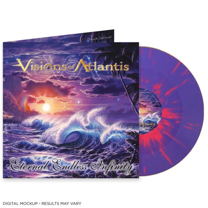 VISIONS OF ATLANTIS-Eternal Endless Infinity / Limited Edition Purple Rose Splatter Vinyl LP 