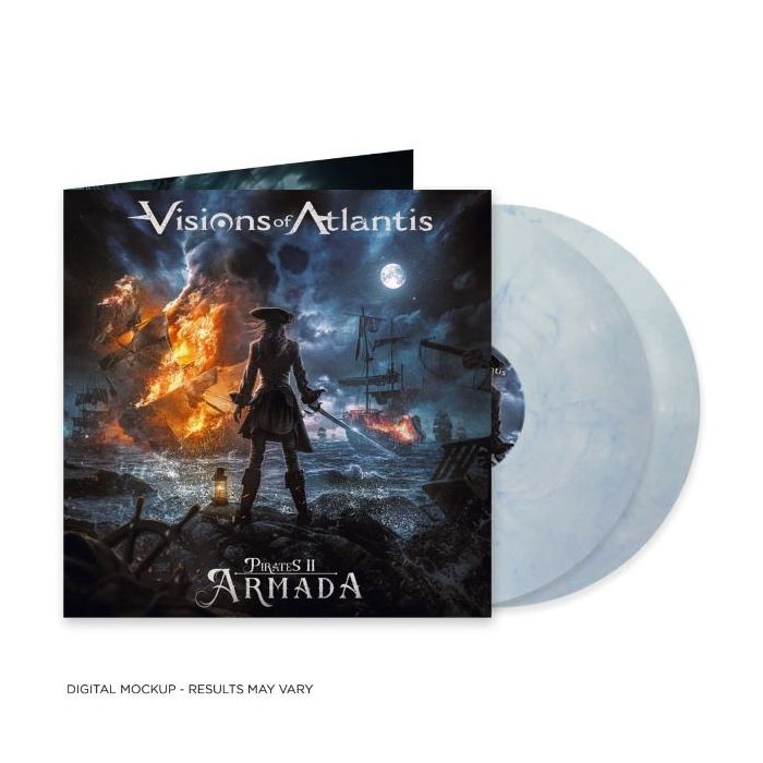 VISIONS OF ATLANTIS - Pirates II-Armada / Limited Edition Moonlight Ocean Marbled Vinyl 2LP - Pre Order Release Date 7/5/2024