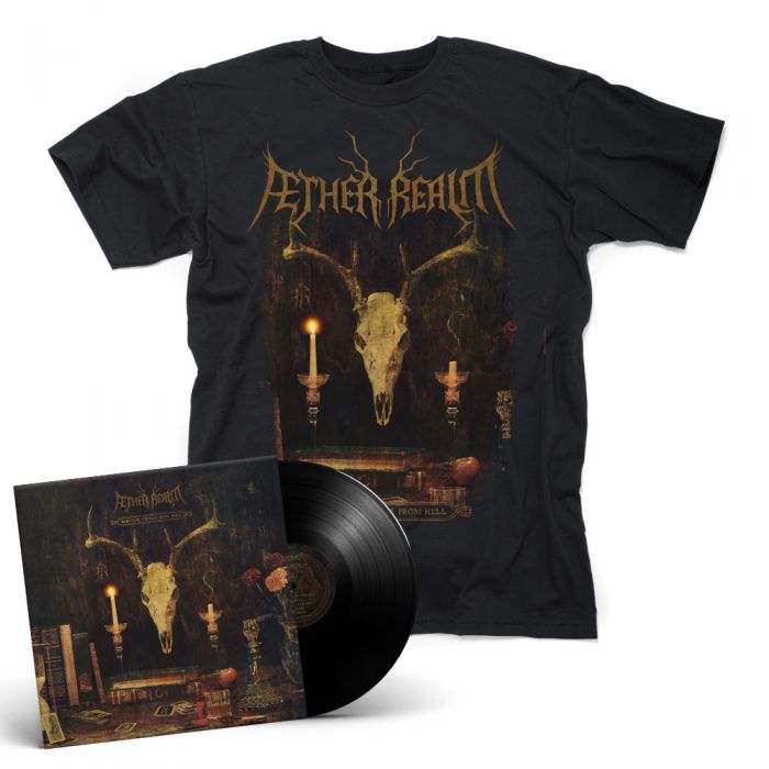 AETHER REALM - Redneck Vikings From Hell / BLACK LP + T-Shirt Bundle