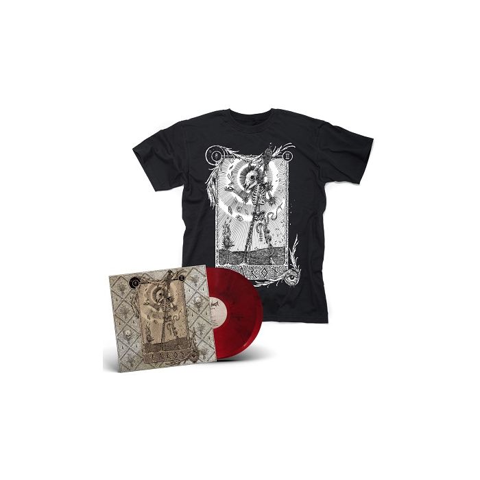 AETHER REALM-Tarot/Limited Edition MARBLE RED/BLACK 2LP (2017 Reissue) + T-Shirt Bundle