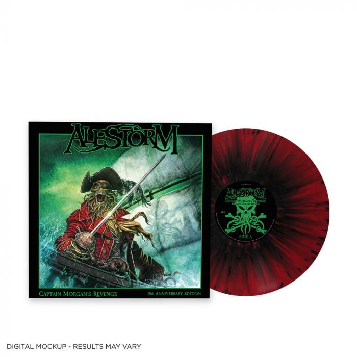 ALESTORM - Captain Morgan's Revenge / LIMITED EDITION RED BLACK SPLATTER LP