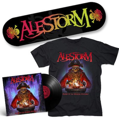 ALESTORM - Curse Of The Crystal Coconut / Black LP + T-Shirt + Skateboard Bundle