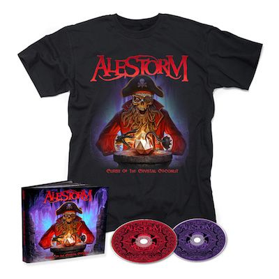 ALESTORM - Curse Of The Crystal Coconut / 2CD Mediabook + T-Shirt Bundle