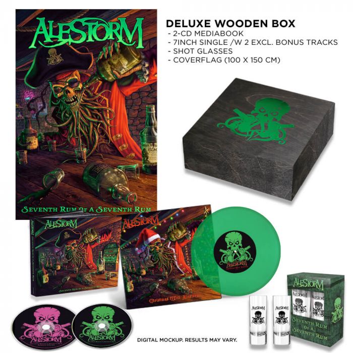 ALESTORM - Seventh Rum Of A Seventh Rum / LIMITED EDITION WOODEN BOXSET PRE-ORDER ESTIMATED SHIP DATE 7/8/22