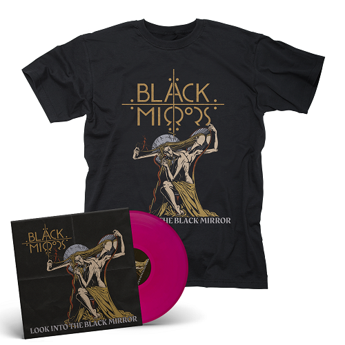 BLACK MIRRORS-Look Into The Black Mirror/Limited Edition PURPLE Vinyl LP + T-Shirt Bundle