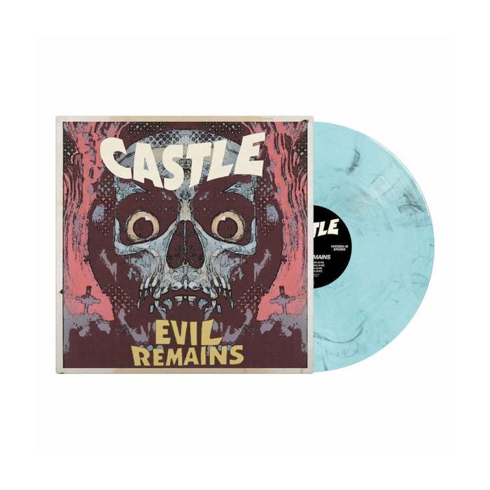 CASTLE - Evil Remains / Electric Blue Black Marbled Vinyl LP - Pre Order Release Date 9/6/2024