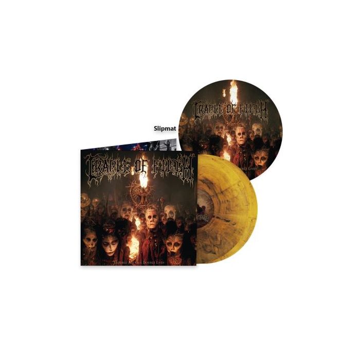 CRADLE OF FILTH - Trouble And Their Double Lives / Limited Edition Transpaent Orange Black Marbled 2LP + Slipmat 