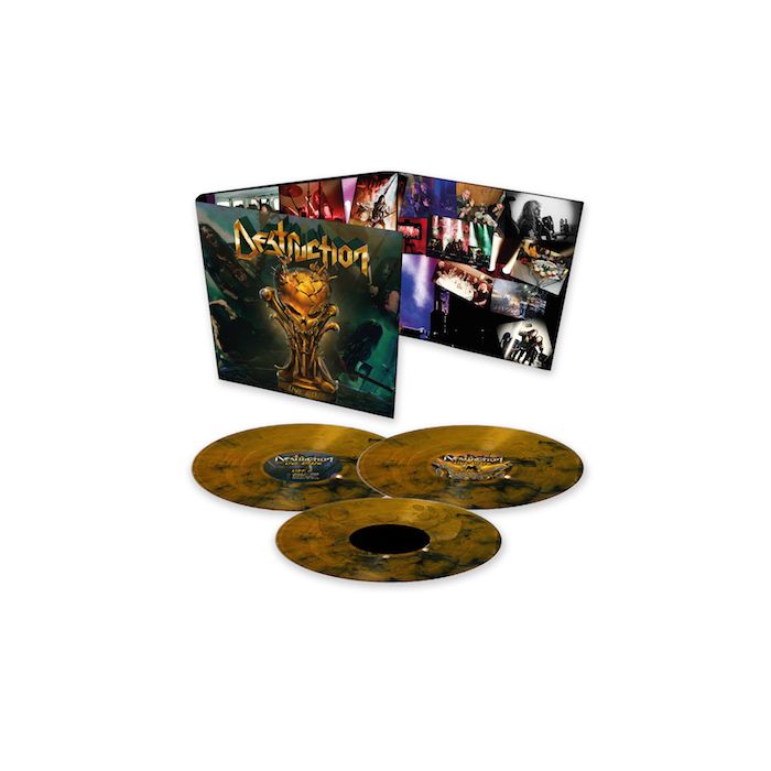 DESTRUCTION - Live Attack / LIMITED EDITION GOLD BLACK 3LP  PRE ORDER EXPECTED TO SHIP BY 2/4/22