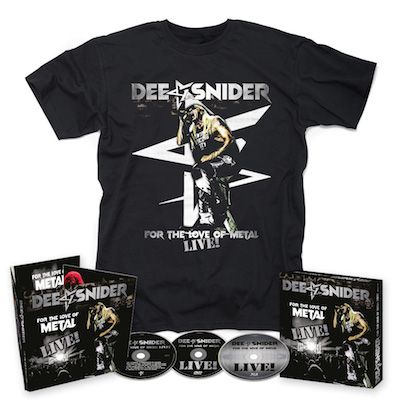 DEE SNIDER - For The Love Of Metal Live / CD + DVD + BLU-RAY Digipak + T-Shirt BUNDLE