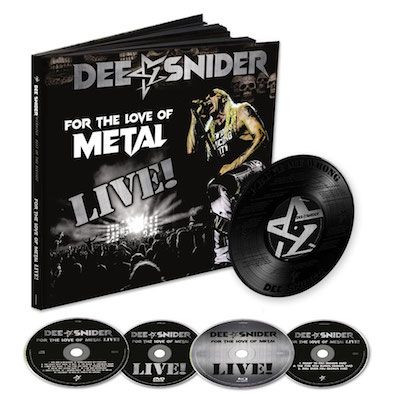 DEE SNIDER - For The Love Of Metal Live / 2CD + BLU-RAY + DVD + 7 INCH EARBOOK