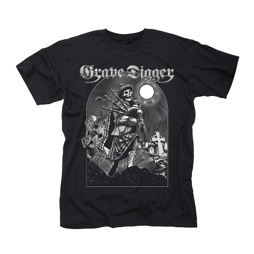 GRAVE DIGGER-Skeleton Bagpiper/T-Shirt