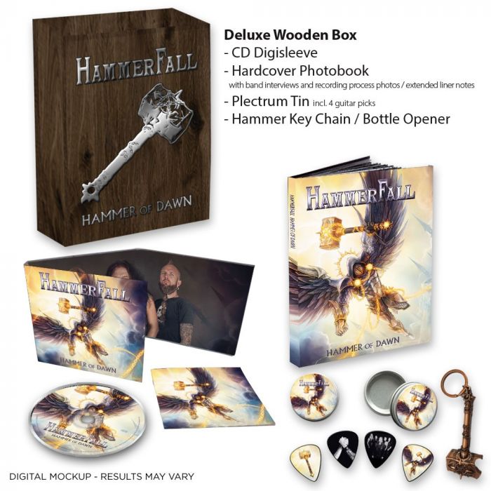 HAMMERFALL - Hammer Of Dawn / LIMITED EDITION WOODEN BOXSET PRE-ORDER ESTIMATED RELEASE DATE 2/25/22