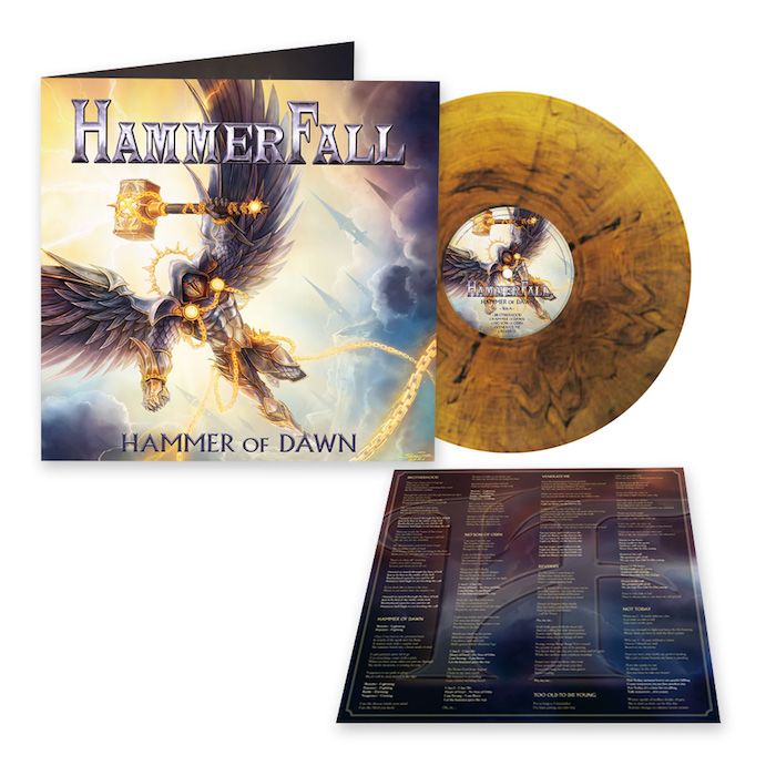 HAMMERFALL - Hammer Of Dawn / LIMITED EDITION ORANGE BLACK MARBLE LP PRE-ORDER ESTIMATED RELEASE DATE 2/25/22