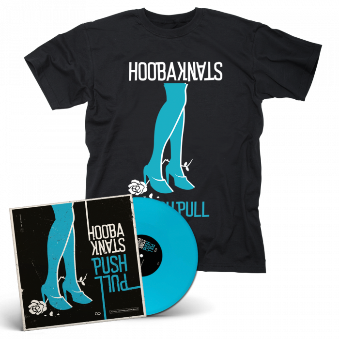 HOOBASTANK-Push Pull/Limited Edition Blue LP + T-Shirt Bundle