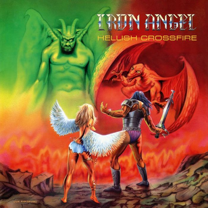 IRON ANGEL - Hellish Crossfire / IMPORT Yellow LP