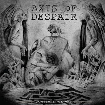 AXIS OF DESPAIR - Contempt For Man / Silver LP