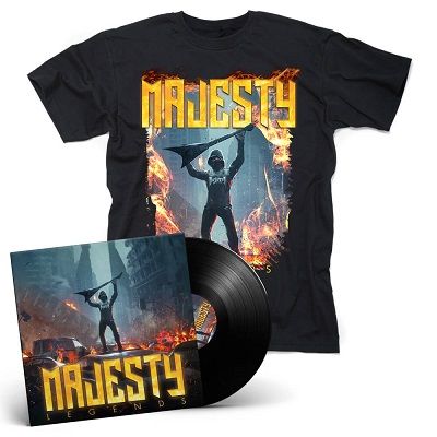 MAJESTY-Legends/BLACK LP Gatefold+T-Shirt Bundle