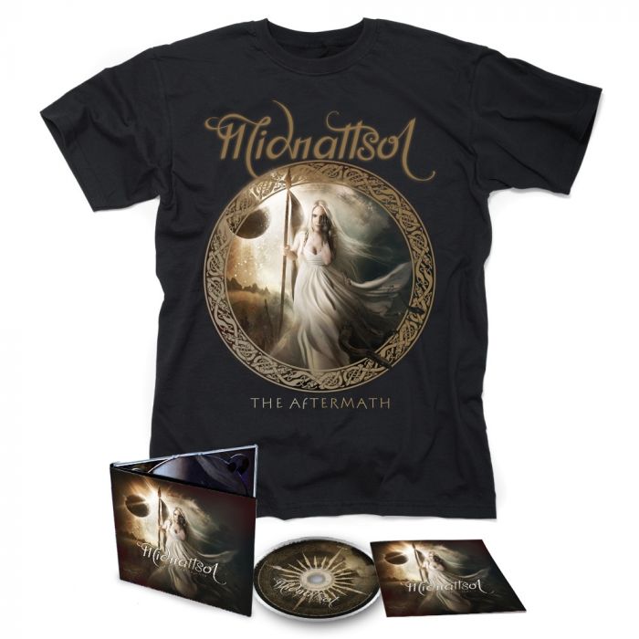 MIDNATTSOL- The Aftermath/Limited Edition Digipack CD + T-Shirt  BUNDLE