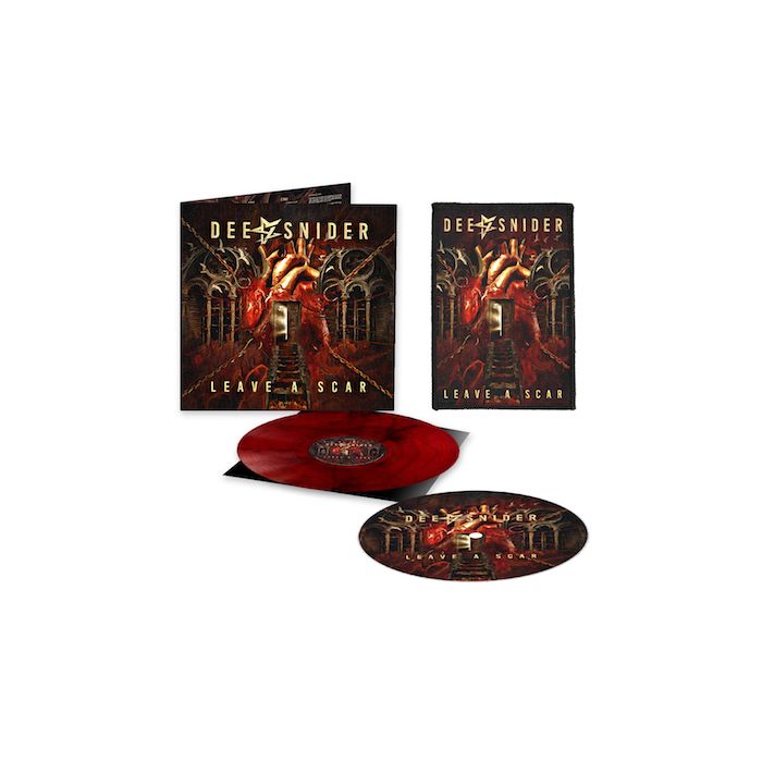 DEE SNIDER - Leave A Scar / LIMITED DEE-HARD EDITION RED BLACK MARBLE LP WITH SLIPMAT AND BACK PATCH