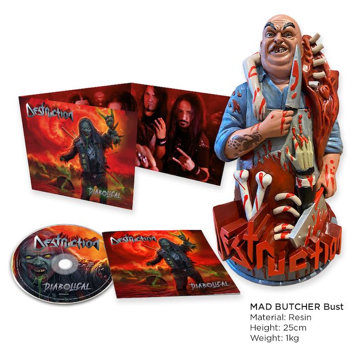 DESTRUCTION - Diabolical / Digisleeve CD + Mad Butcher Bust