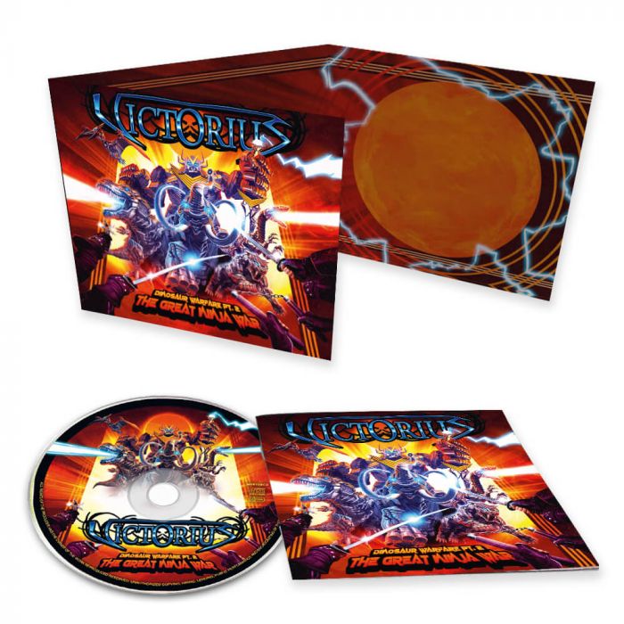 VICTORIUS - Dinosaur Warfare Pt. 2 – The Great Ninja War / Digipak CD PRE-ORDER RELEASE DATE 6/24/22