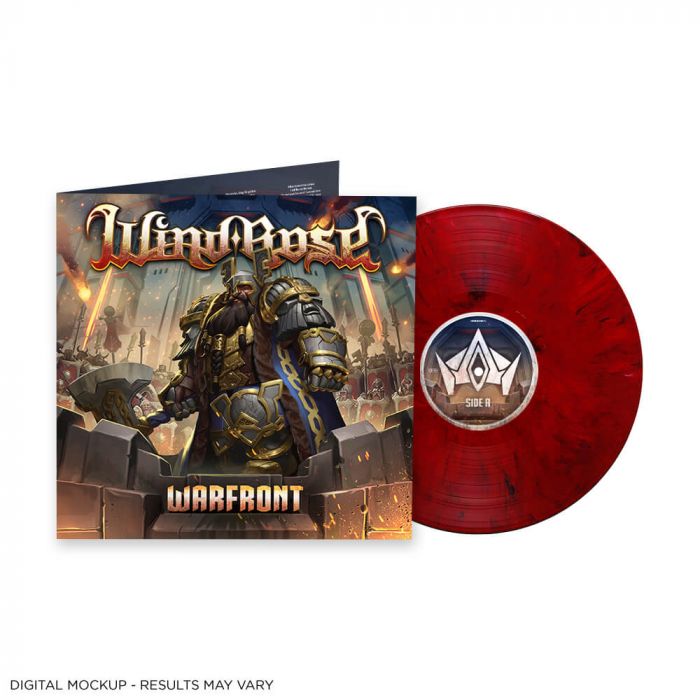 WIND ROSE - Warfront / LIMITED EDITION RED BLACK MARBLE LP