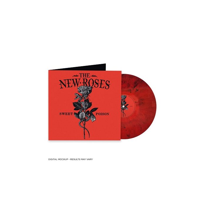 THE NEW ROSES-Sweet Poison/ LP RED BLACK MARBLE Pre-Order Release Date 10/21/2022
