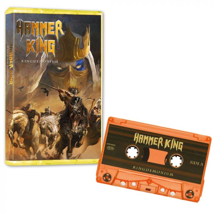 HAMMER KING - Kingdemonium / LIMITED EDITION Neon Orange Cassette PRE-ORDER RELEASE DATE 8/19/22