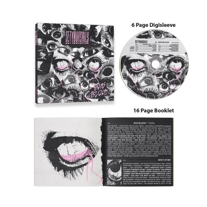 SETYØURSAILS - Bad Blood / Digisleeve CD - Pre Order Release Date 4/12/2024
