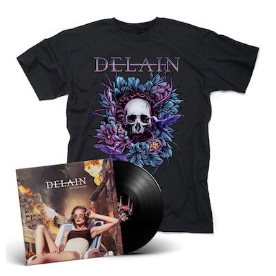 DELAIN - Apocalypse & Chill / BLACK 2LP + T-Shirt Bundle