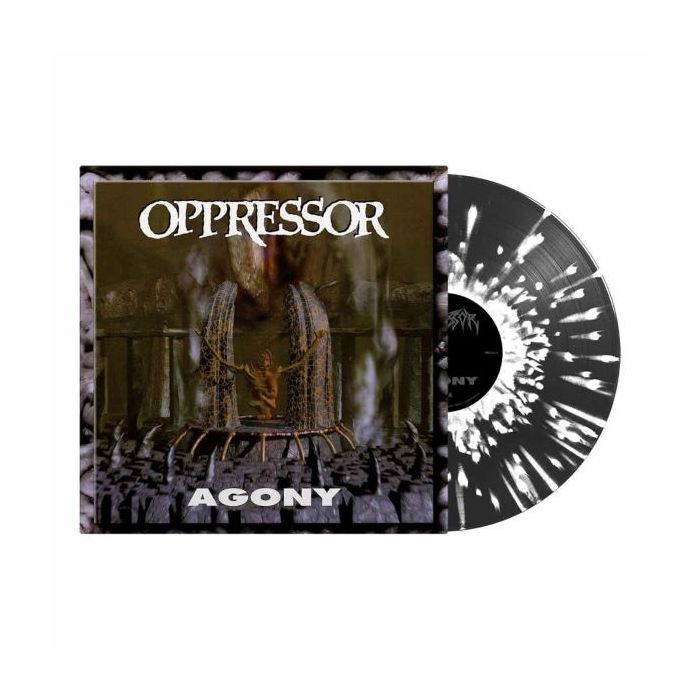 OPPRESSOR - Agony / Transparent Black White Splatter Vinyl LP - Pre Order Release Date 6/14/2024