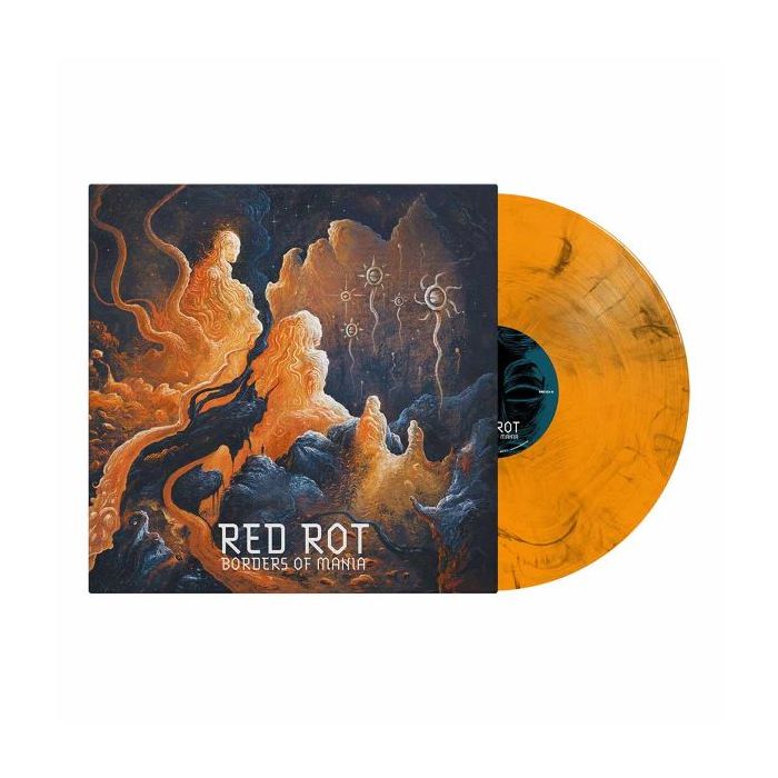 RED ROT - Borders of Mania / Orange Black Marbled Vinyl LP - Pre Order Release Date 5/10/2024