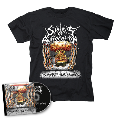 SISTERS OF SUFFOCATION-Humans are Broken/CD + T-Shirt Bundle
