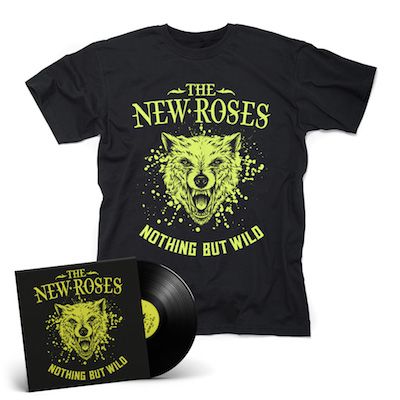 THE NEW ROSES - Nothing But Wild / BLACK LP + Shirt Bundle