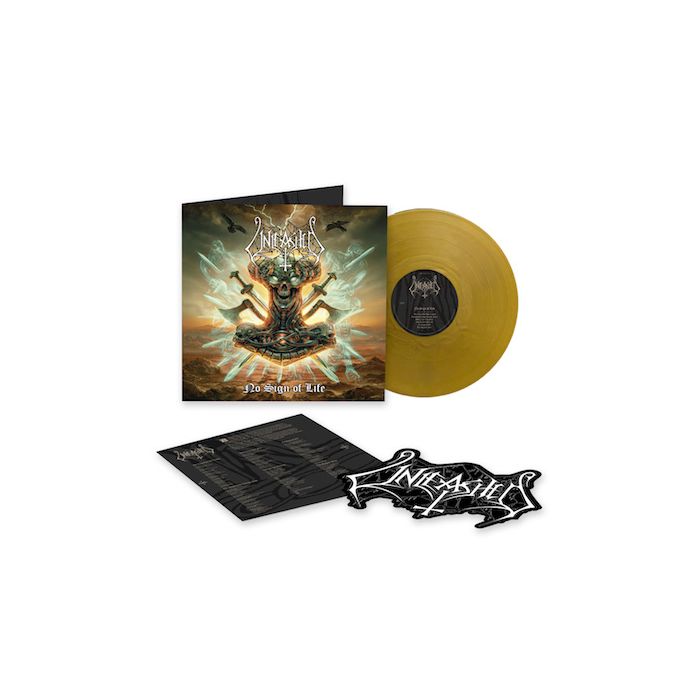 UNLEASHED - No Sign Of Life / LIMITED DIEHARD EDITION GOLD LP WITH BACK PATCH