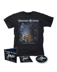 AMBERIAN DAWN-Darkness Of Eternity/Limited Edition Digipack CD + T-Shirt Bundle
