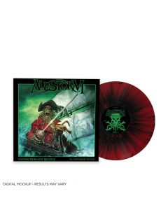 ALESTORM - Captain Morgan's Revenge / LIMITED EDITION RED BLACK SPLATTER LP ESTIMATED PRE-ORDER RELEASE DATE 1/28/22