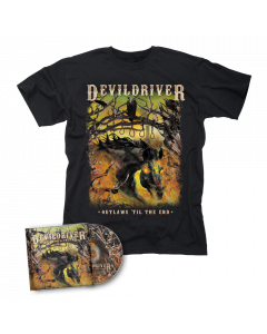 DEVILDRIVER-Outlaws 'Til The End Vol. I/CD + T-Shirt Bundle