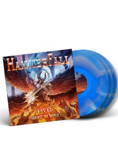 HAMMERFALL - Live! Against The World / LIMITED EDITION BLUE + WHITE INKSPOT 3LP