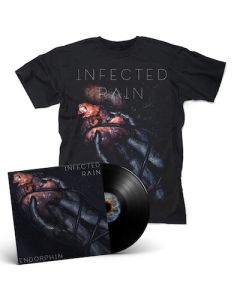 INFECTED RAIN - Endorphin / BLACK LP Gatefold + T- Shirt Bundle