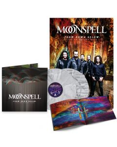 MOONSPELL - From Down Below - Live 80 Meters Deep / LIMITED EDITION WHITE BLACK MARBLE 2LP WITH POSTER PRE-ORDER RELEASE DATE 9/30/22